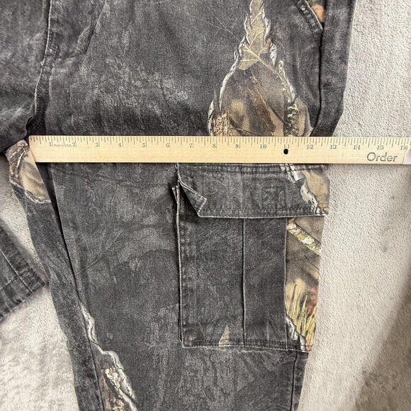 Mossy Oak Cargo Pants Mens Large 38x32 Camo Eclipse Hunting Outdoor Drawstring - Picture 10 of 16
